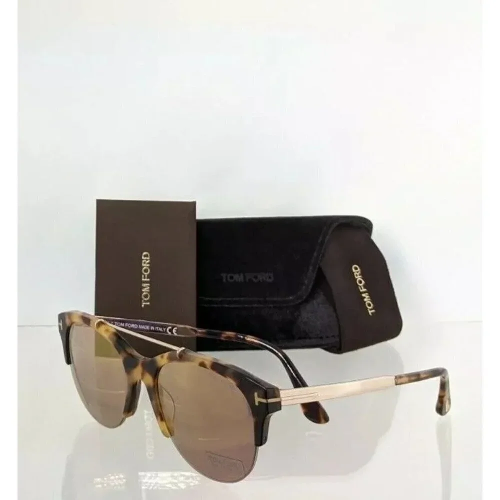 NWT Tom Ford FT0517 Havana Round 55mm Sunglasses
